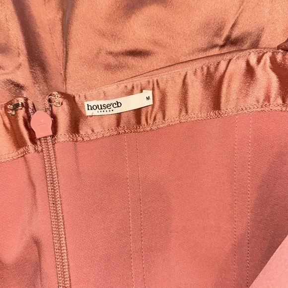 House of CB Toira Blush Pink Midi Dress - Picture 9 of 9